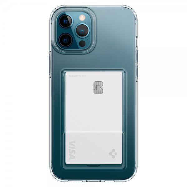 Spigen iPhone 12 Pro Max Deksel Crystal Slot Crystal Clear