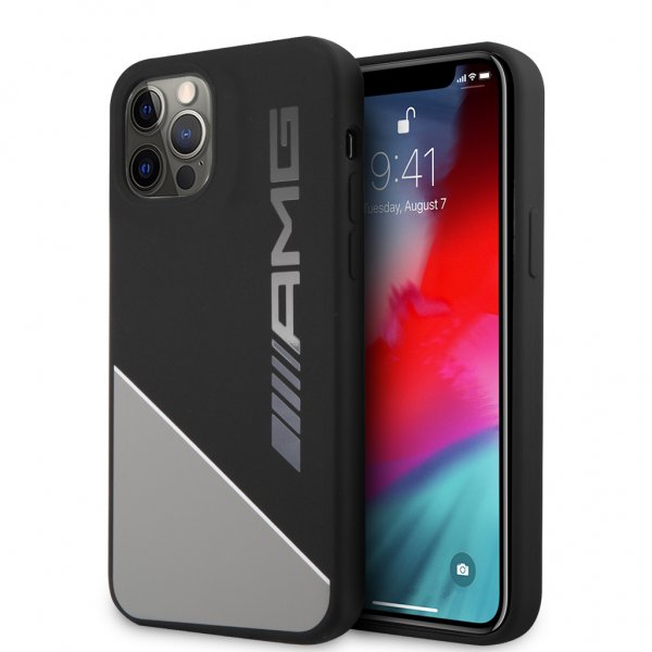 AMG iPhone 12 Pro Max Deksel Liquid Silicone Grå
