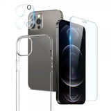 Northjo iPhone 12 Pro Max Deksel med Skjermbeskytter og Kamerabeskytter 3-i-1