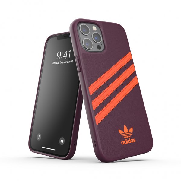 Adidas iPhone 12 Pro Max Deksel Moulded Case PU Maroon/Solar Orange