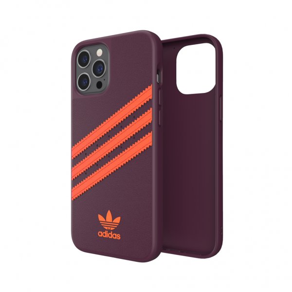 Adidas iPhone 12 Pro Max Deksel Moulded Case PU Maroon/Solar Orange