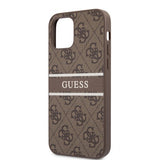 Guess iPhone 12 Pro Max Deksel Printed Stripe Brun