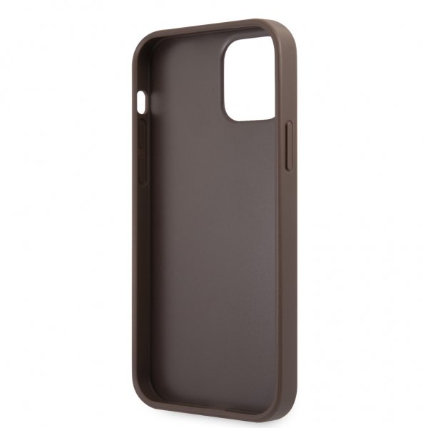 Guess iPhone 12 Pro Max Deksel Printed Stripe Brun