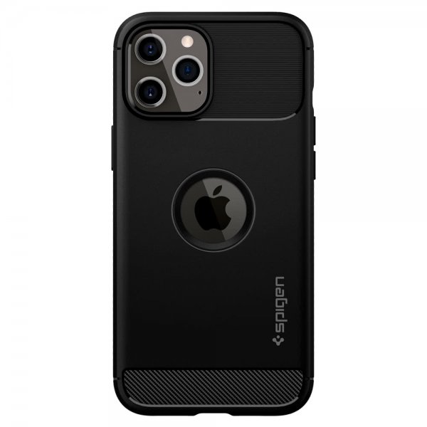 Spigen iPhone 12 Pro Max Deksel Rugged Armor Matte Black