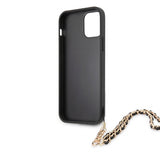 Guess iPhone 12 Pro Max Deksel Saffiano Chain Svart