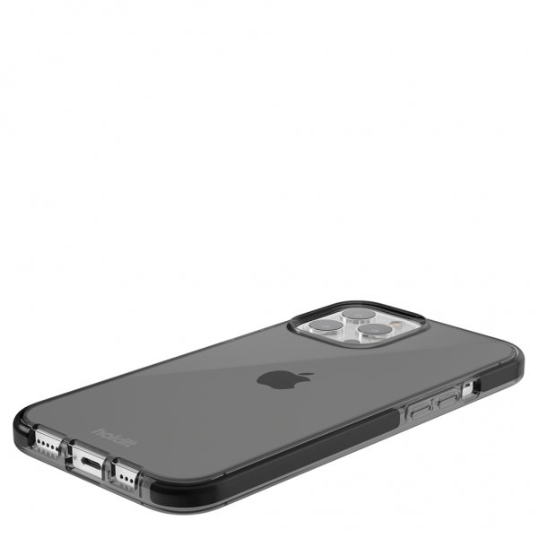 holdit iPhone 12 Pro Max Deksel Seethru Svart
