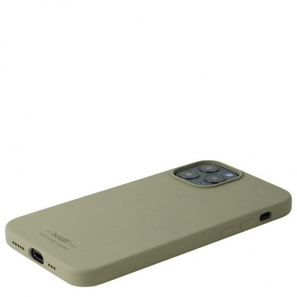 holdit iPhone 12 Pro Max Deksel Silikon Khaki Green