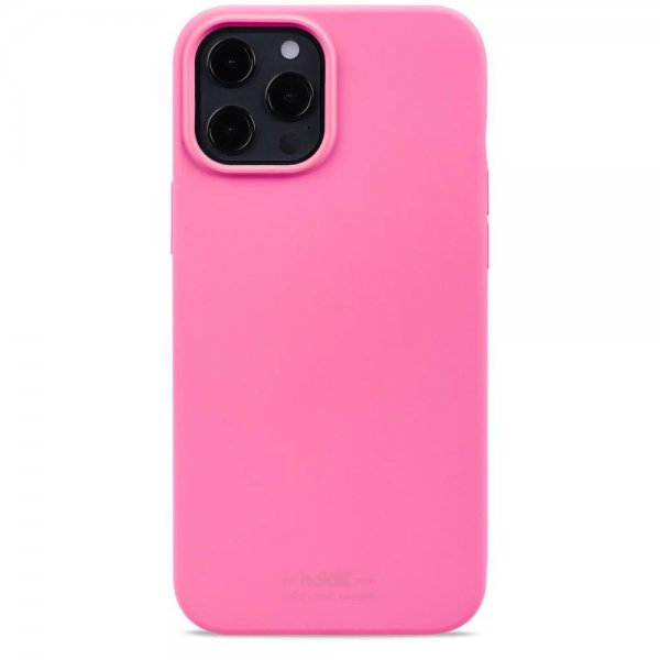 holdit iPhone 12 Pro Max Deksel Silikon Bright Pink