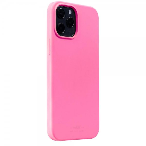 holdit iPhone 12 Pro Max Deksel Silikon Bright Pink