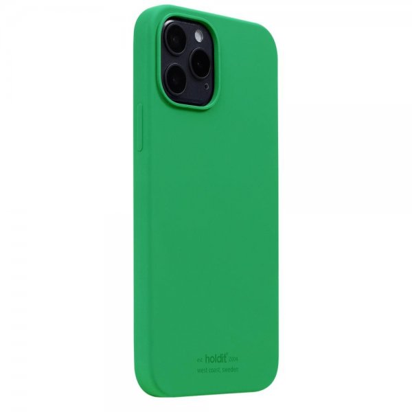 holdit iPhone 12 Pro Max Deksel Silikon Grass Green