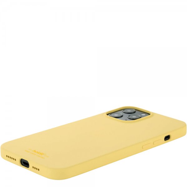holdit iPhone 12 Pro Max Deksel Silikon Gul