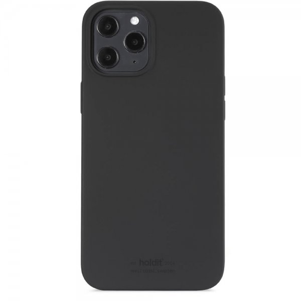 holdit iPhone 12 Pro Max Deksel Silikon Svart