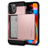 Spigen iPhone 12 Pro Max Deksel Slim Armor CS Rosegull