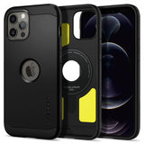 Spigen iPhone 12 Pro Max Deksel Tough Armor Mag Svart