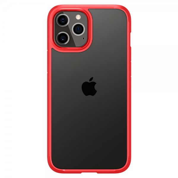 Spigen iPhone 12 Pro Max Deksel Ultra Hybrid Rød