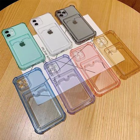 iPhone 12 Pro Max Deksel med Kortholder Støtsikker Klar