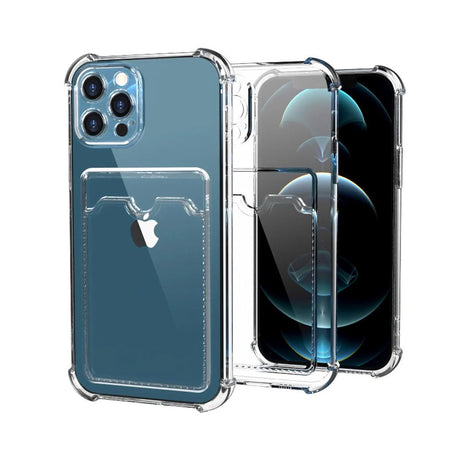 iPhone 12 Pro Max Deksel med Kortholder Støtsikker Klar