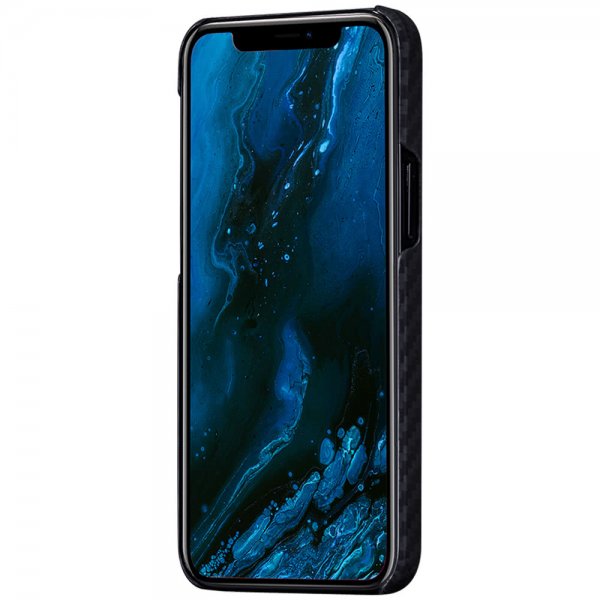 Pitaka iPhone 12/iPhone 12 Pro Deksel MagEZ Case Svart/Grå Twill