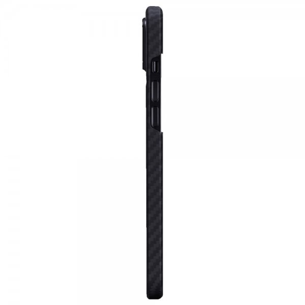 Pitaka iPhone 12/iPhone 12 Pro Deksel MagEZ Case Svart/Grå Twill