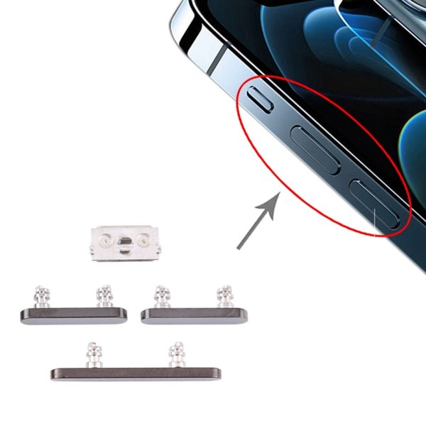 iPhone 12 Pro/12 Pro Max Sideknapper - Grå