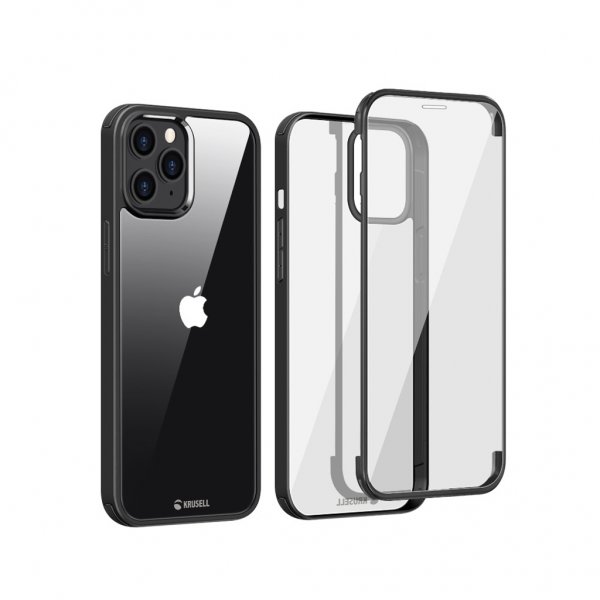 Krusell iPhone 12/iPhone 12 Pro Deksel 360 Protection Case Svart