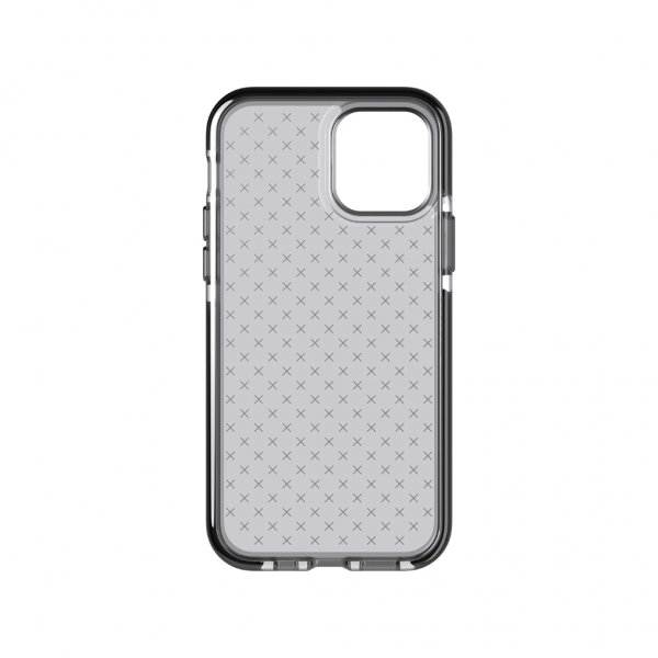 Tech21 iPhone 12/iPhone 12 Pro Deksel Evo Check Smokey Black