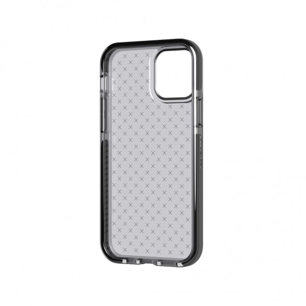 Tech21 iPhone 12/iPhone 12 Pro Deksel Evo Check Smokey Black