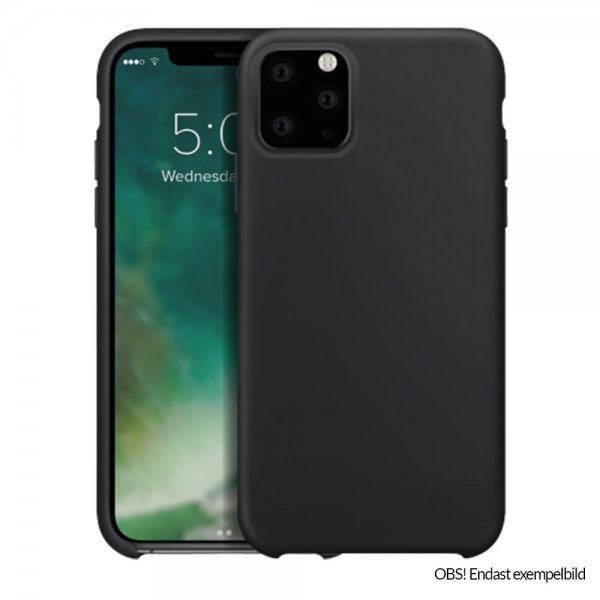 Xqisit iPhone 12 Mini Deksel Silikoni Case Svart