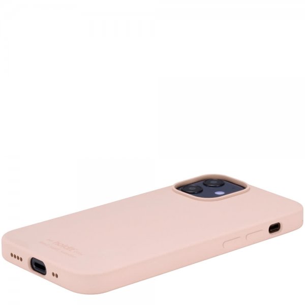 holdit iPhone 12 Mini Deksel Silikon Blush Pink