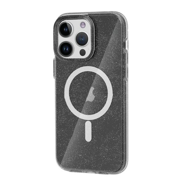 iPhone 12/iPhone 12 Pro Deksel Glitter MagSafe Svart