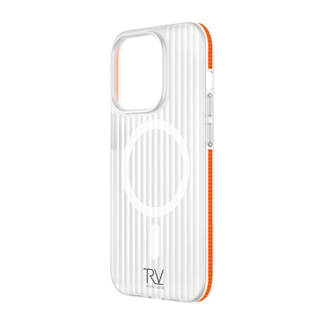 Rvelon iPhone 12/iPhone 12 Pro Deksel Korrugerte MagSafe Oransje