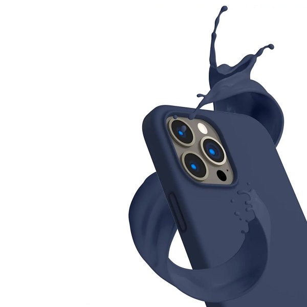 Rvelon iPhone 12/iPhone 12 Pro Deksel Silikon Blå