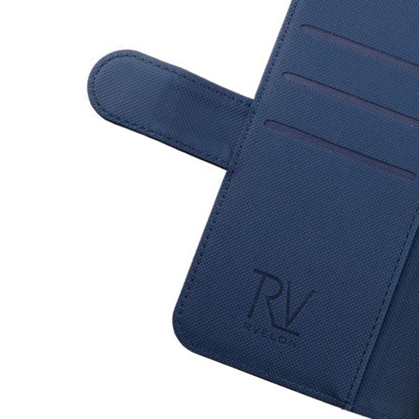 Rvelon iPhone 12/iPhone 12 Pro Etui Detachable Wallet Case Blå