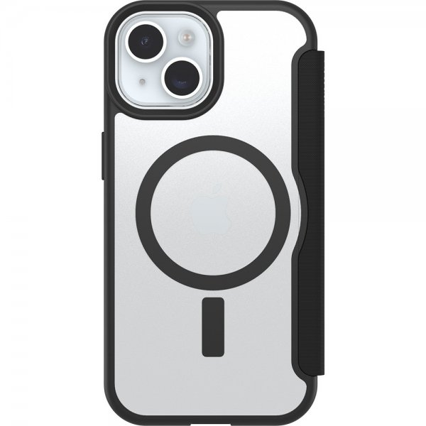 Otterbox iPhone 13/14/15/16e/17e Etui React Folio MagSafe Black Crystal