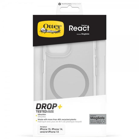 Otterbox iPhone 13/14/15/16e/17e Deksel React MagSafe Transparent