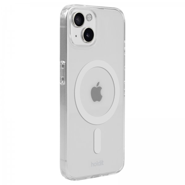 holdit iPhone 13/14/15 Deksel MagSafe Case Hvit Transparent