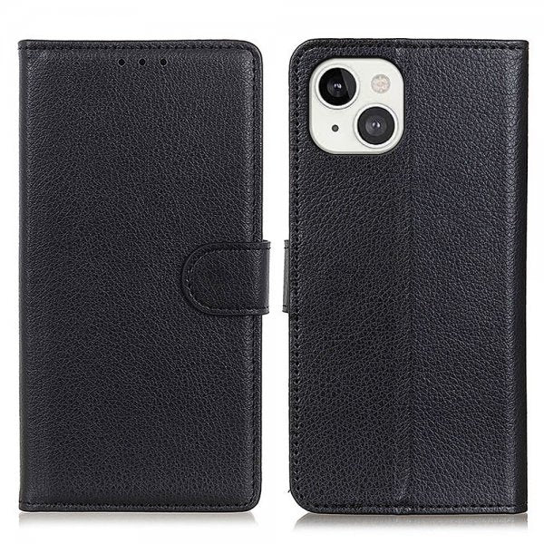 Nordic Covers iPhone 13 Etui Litchi Raven Black