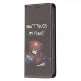 iPhone 13 Pro Etui Flip Motiv Don't Touch My Phone Motorsag