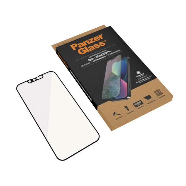 PanzerGlass iPhone 13/iPhone 13 Pro Skjermbeskytter Edge-to-Edge Anti-Bluelight