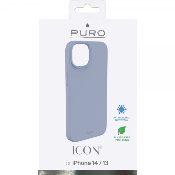 Puro iPhone 13/iPhone 14 Deksel Icon Blå