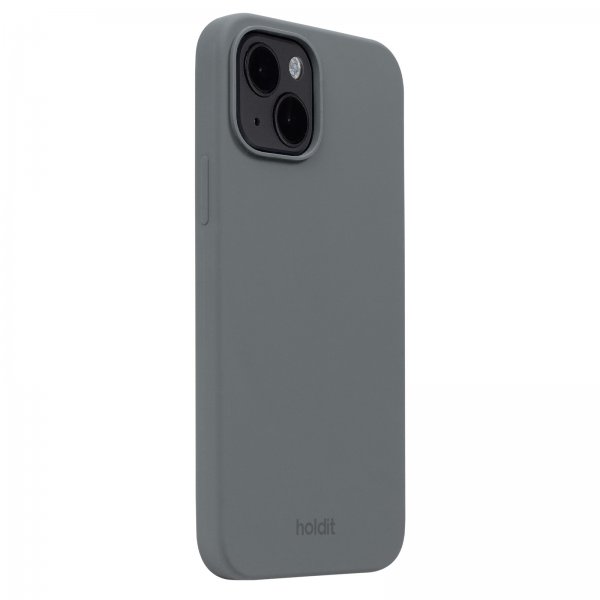 holdit iPhone 13/iPhone 14 Deksel Silikon Space Gray