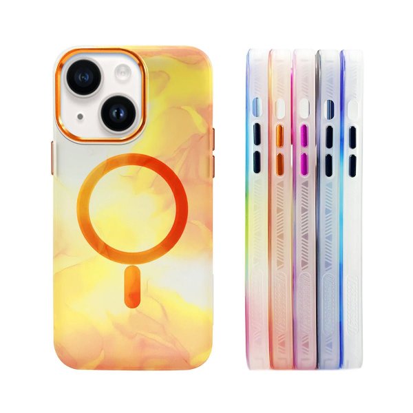 iPhone 13 Deksel Mønster Oransje
