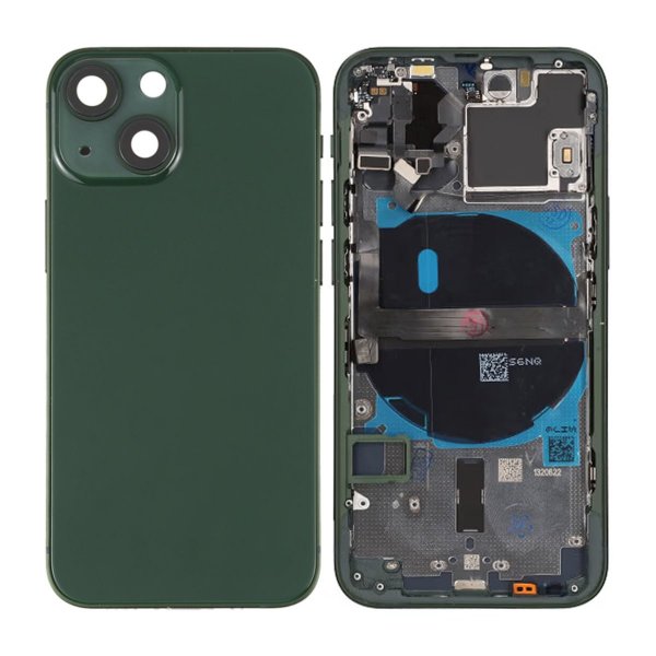 iPhone 13 Mini Bakside Komplett Med Smådeler - Grønn