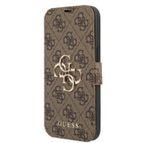 Guess iPhone 13 Mini Etui Metal Logo Brun