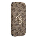 Guess iPhone 13 Mini Etui Metal Logo Brun