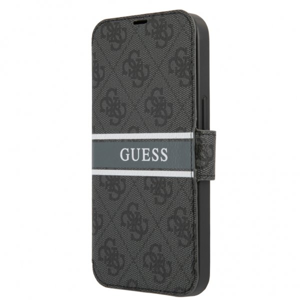 Guess iPhone 13 Mini Etui Printed Stripe Grå