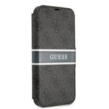 Guess iPhone 13 Mini Etui Printed Stripe Grå
