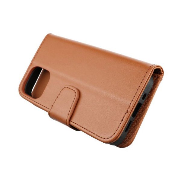 Rvelon iPhone 13 Mini Etui Utbrettbar Kortlomme Brun