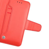 Rvelon iPhone 13 Mini Etui Utbrettbar Kortlomme Rød