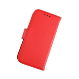 Rvelon iPhone 13 Mini Etui Ekte Skinn Rød